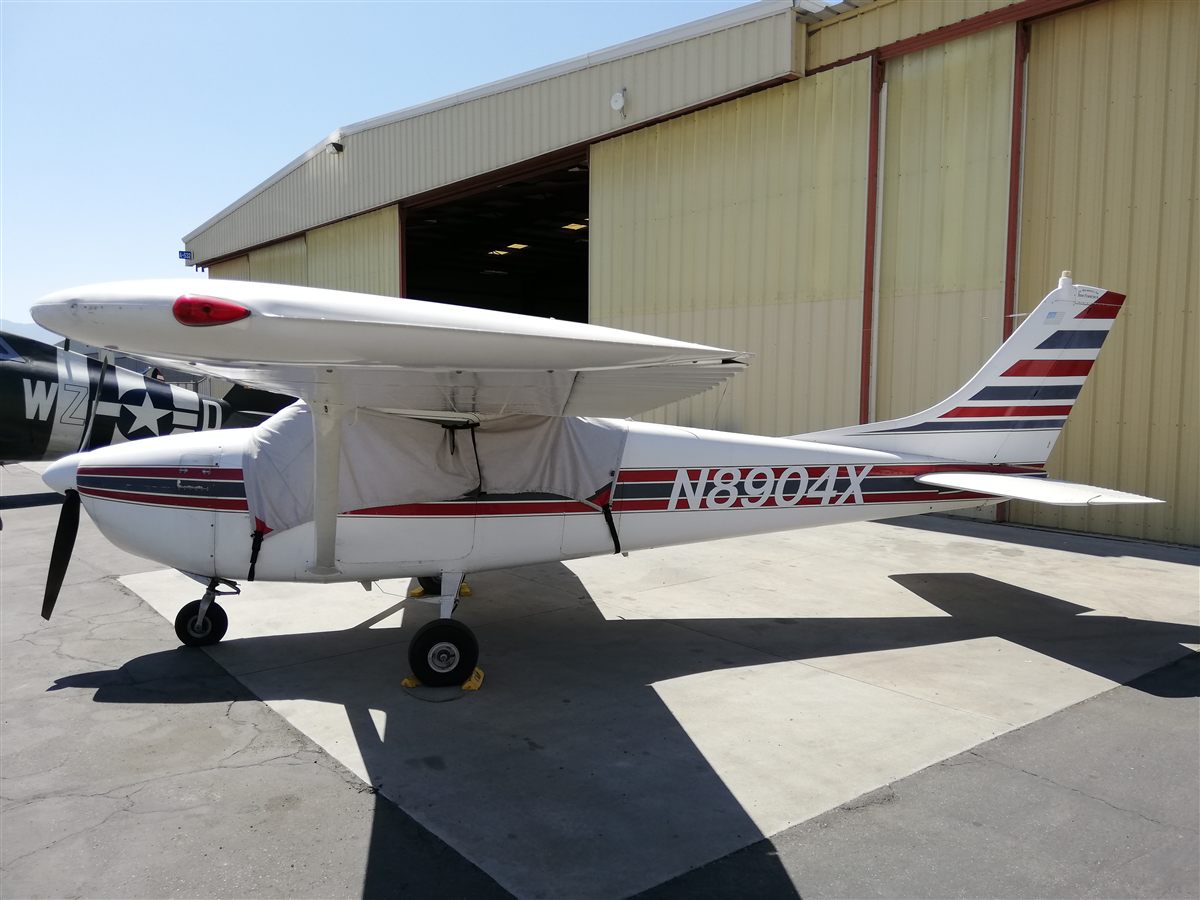 Cessna 182 Skylane parked on the ramp